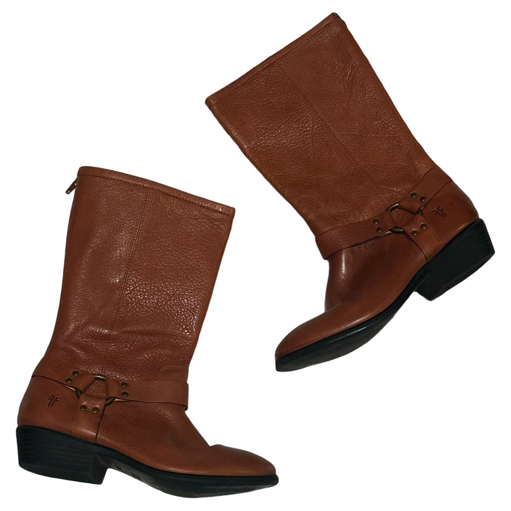 Frye 'Phillip' Harness Tall Boot in
WHISKEY BROWN Youth 3.5